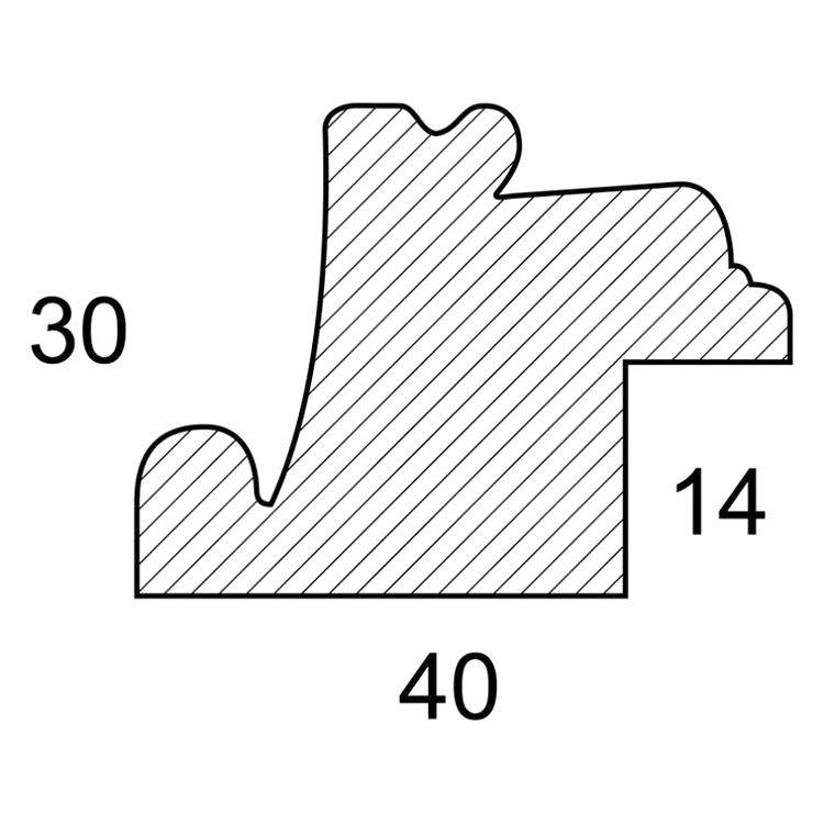 Багетная рама без стекла «Dafna», 40х50 см — картинка 4