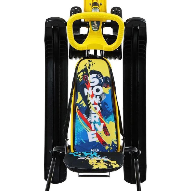 Снегокат детский со спинкой Тимка спорт 6 черный — картинка 11