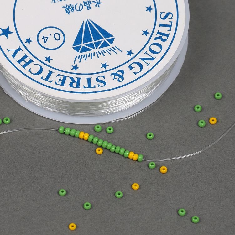 Нить силиконовая 0,4 мм, цвет прозрачный, 10 шт. по 30 м, IDEAL — картинка 5