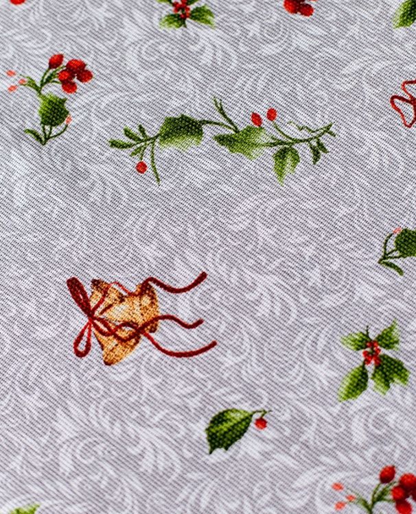 Ткань Рогожка, 5 м x 150 см, 165 г/м², цвет: новогодний принт, IDEAL — картинка 2