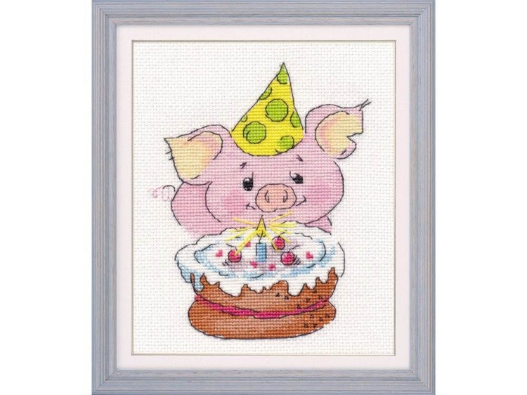 Набор для вышивания «Хрюшин праздник» — картинка 2