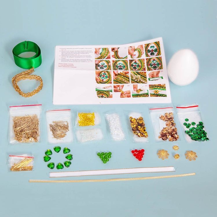 Набор для творчества «Новогодняя шишка. Изумрудная», Волшебная мастерская — картинка 2