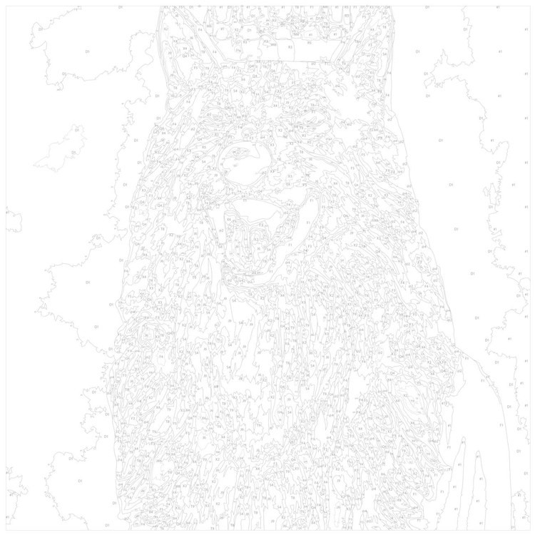 Картина по номерам «В короне» — картинка 3