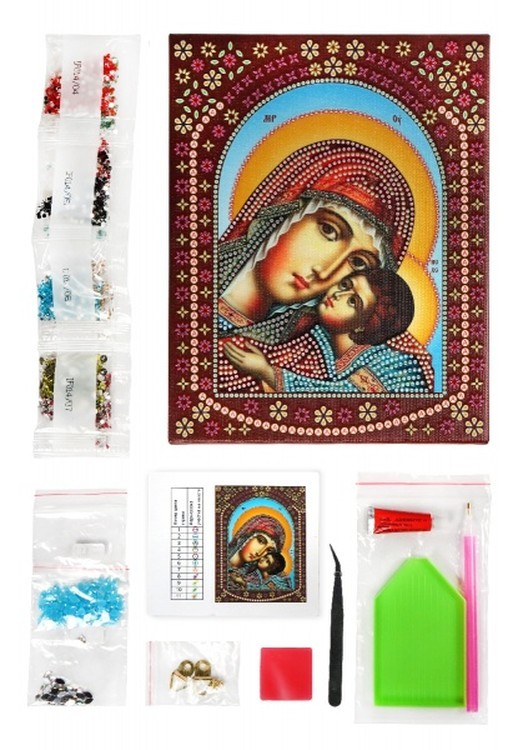Алмазная вышивка 5D «Умиление Пресвятой Богородицы» — картинка 2