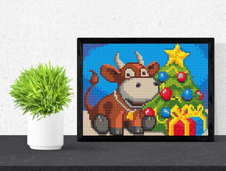 Алмазная вышивка «Бычок» — картинка 3