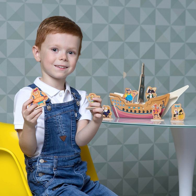 Деревянный 3D пазл «Пиратский корабль» — картинка 3
