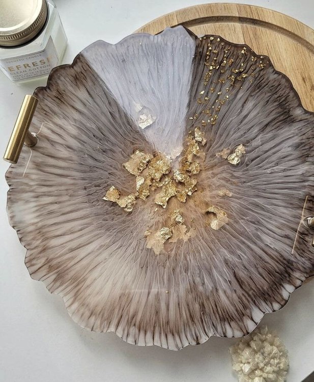 Силиконовый молд - Поднос круг, 26 см — картинка 5