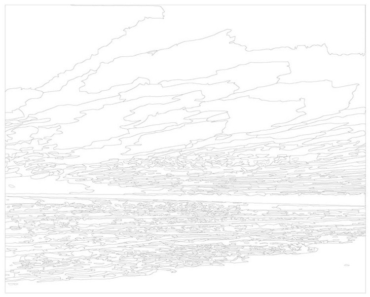 Картина по номерам «Линия горизонта» — картинка 3