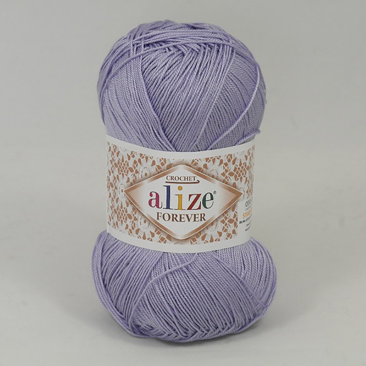 Пряжа ALIZE FOREVER (158), бледная лаванда, 5 шт. по 50 г — картинка 2