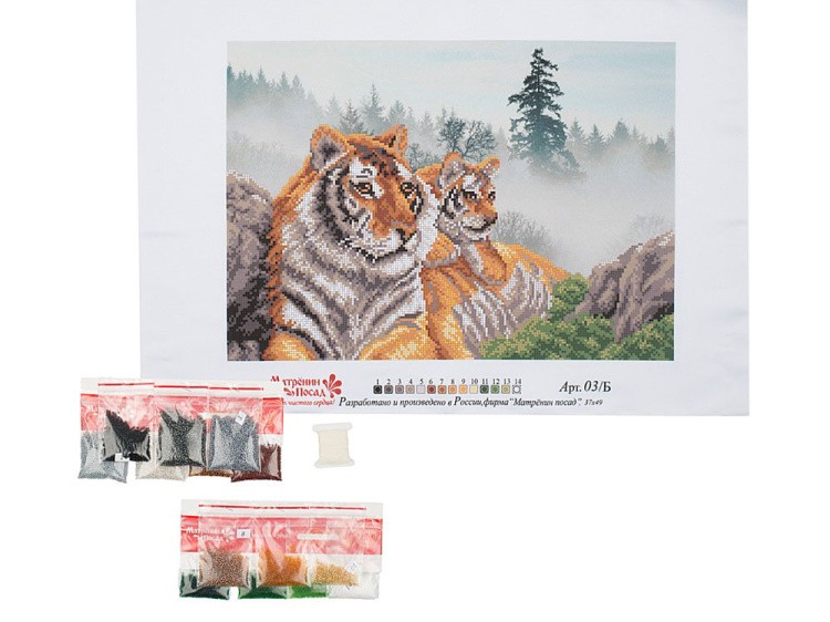 Набор вышивки бисером «Утро в тигровой пади» — картинка 3