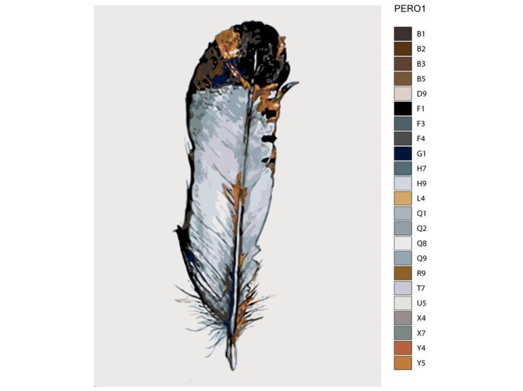 Картина по номерам «Перо» — картинка 2