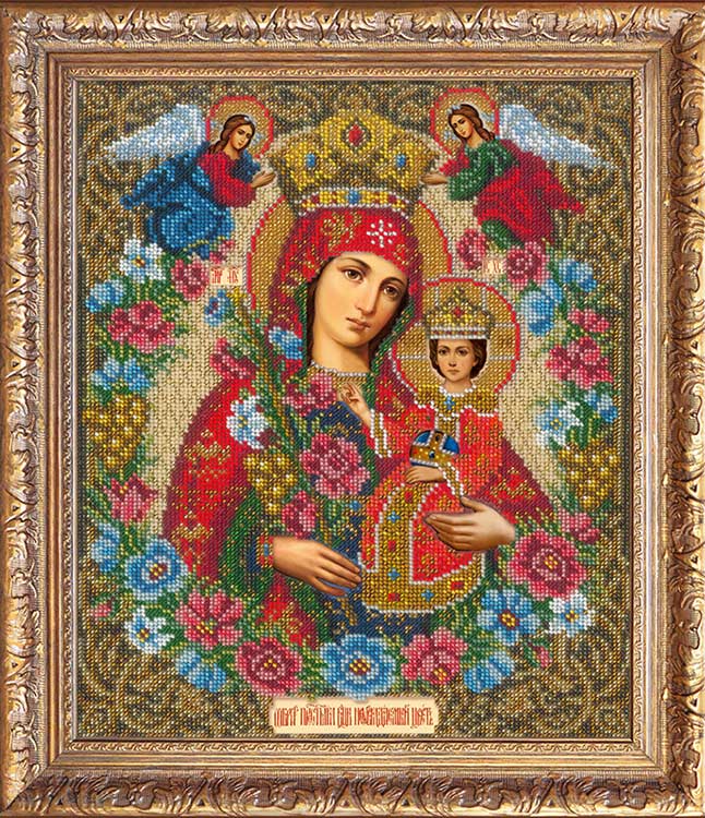 Набор вышивки бисером «Богородица Неувядаемый цвет» — картинка 2