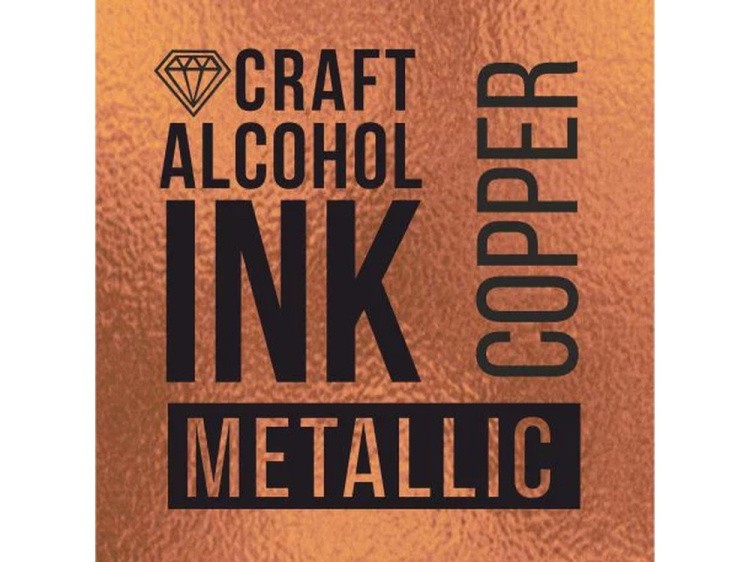 Алкогольные чернила металлик медь (Copper) 20 мл, Craft Alcohol INK — картинка 2