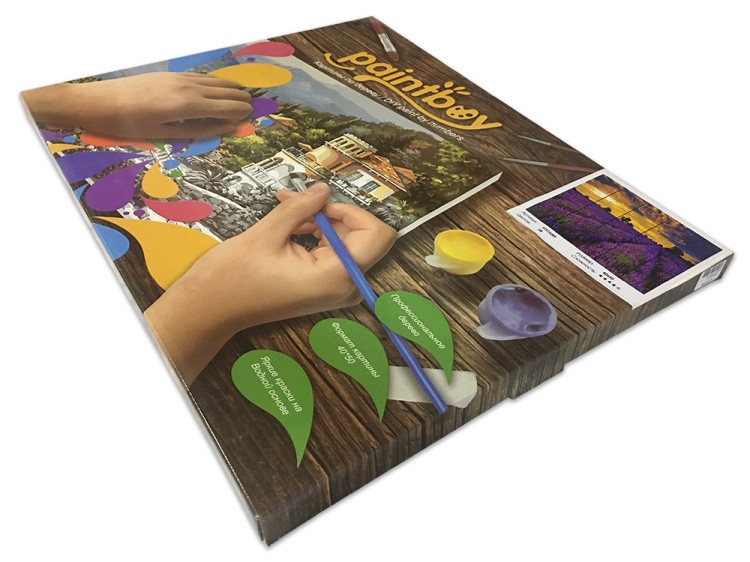 Картина по номерам по дереву Paintboy «Ваза с розами» Ван Гога — картинка 2