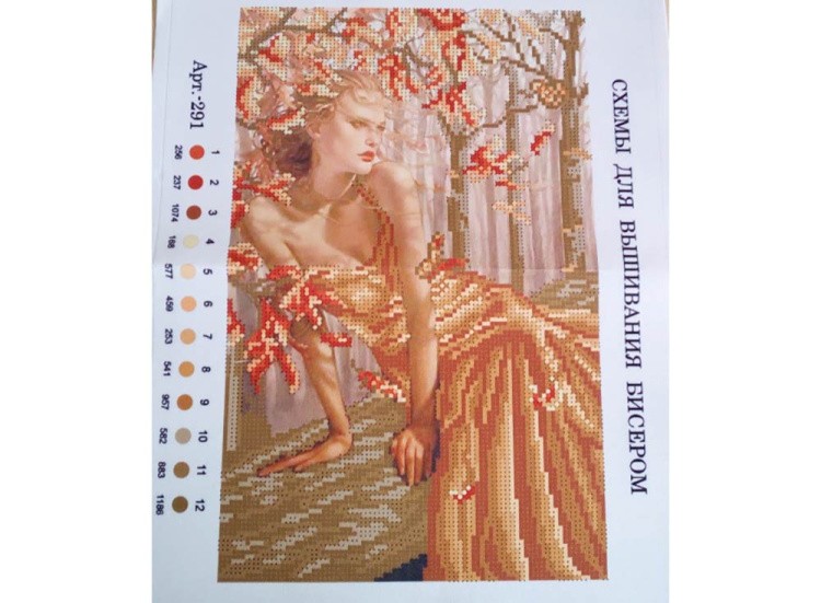 Набор вышивки бисером «Октябрьская тень» — картинка 2