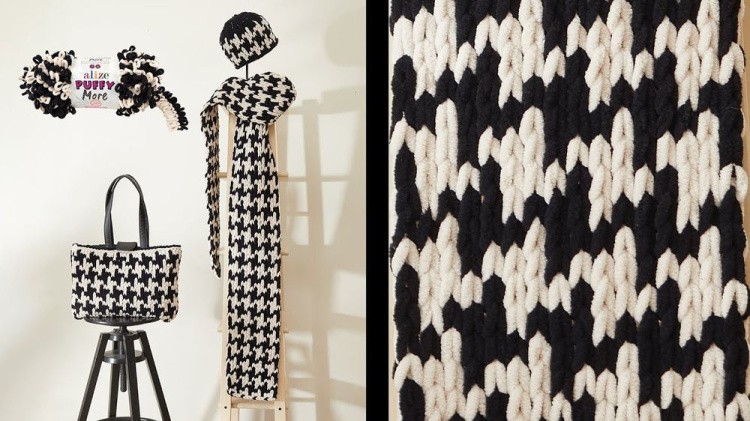 Пряжа ALIZE Puffy More (6268), синий-брусника, 5 шт. по 150 г — картинка 3