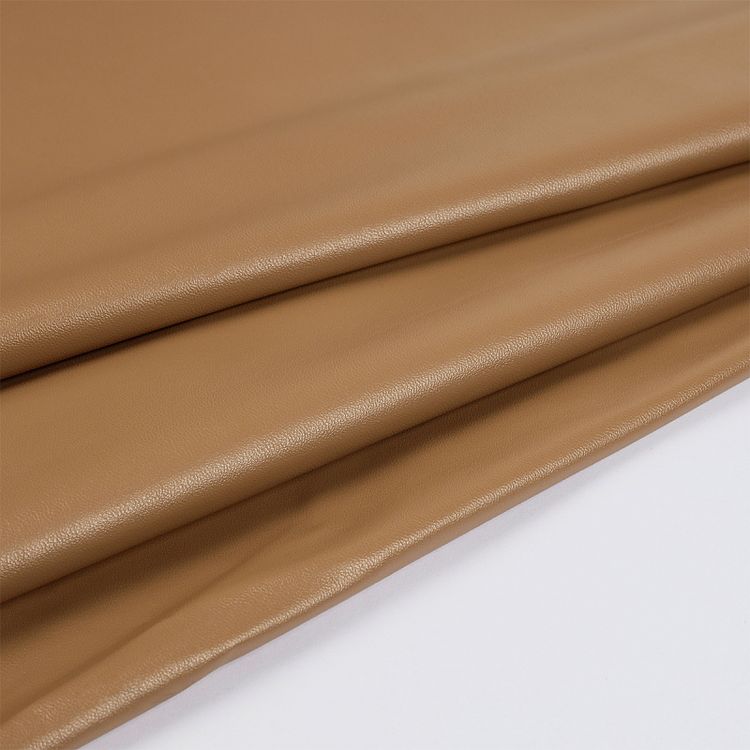 Кожа на трикотаже, 5 м x 137 см, 220 г/м², цвет: светло-коричневый, TBY — картинка 2