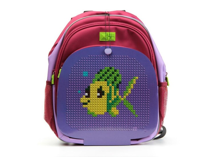 Рюкзак 4ALL Kids с битами, красно-сиреневый — картинка 5