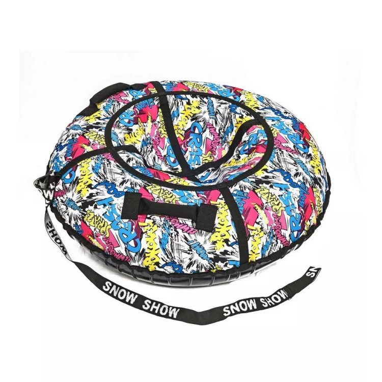 Детская зимняя ватрушка тюбинг для катания 118 см — картинка 5