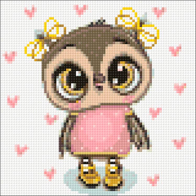 Алмазная вышивка «Совушка Ника» — картинка 2