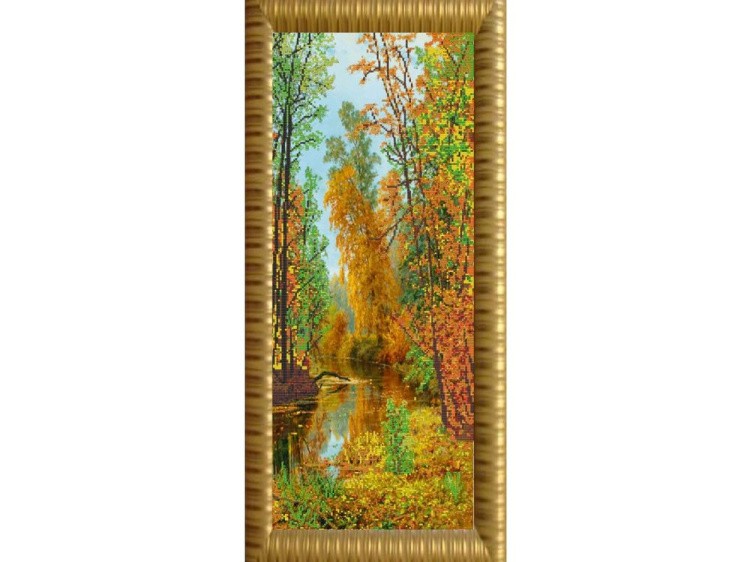 Рисунок на ткани «Осенний парк»
