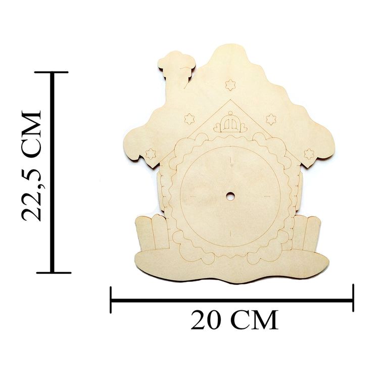 Сувенирный набор для творчества «Часы-раскраска. Домик» — картинка 4