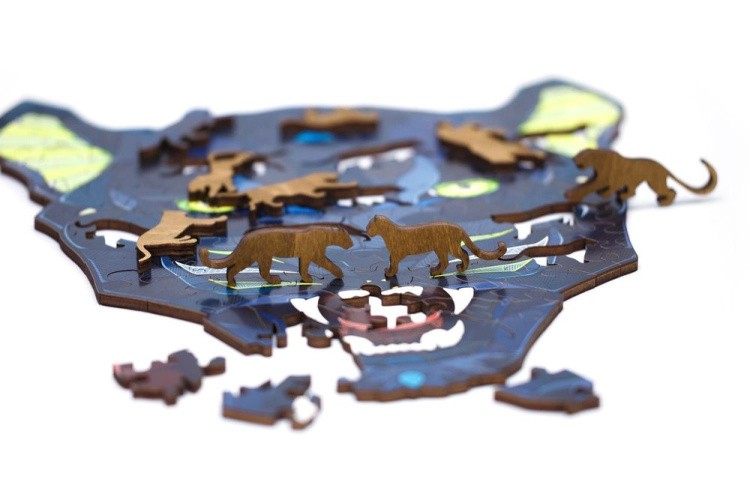 Деревянный пазл-головоломка «Пантера L», Eco Wood Art — картинка 3