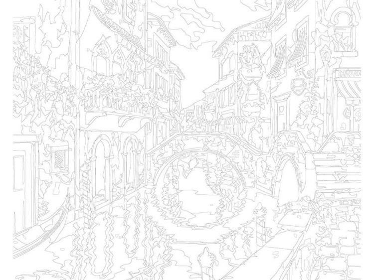 Картина по номерам «Венецианские каналы» — картинка 3