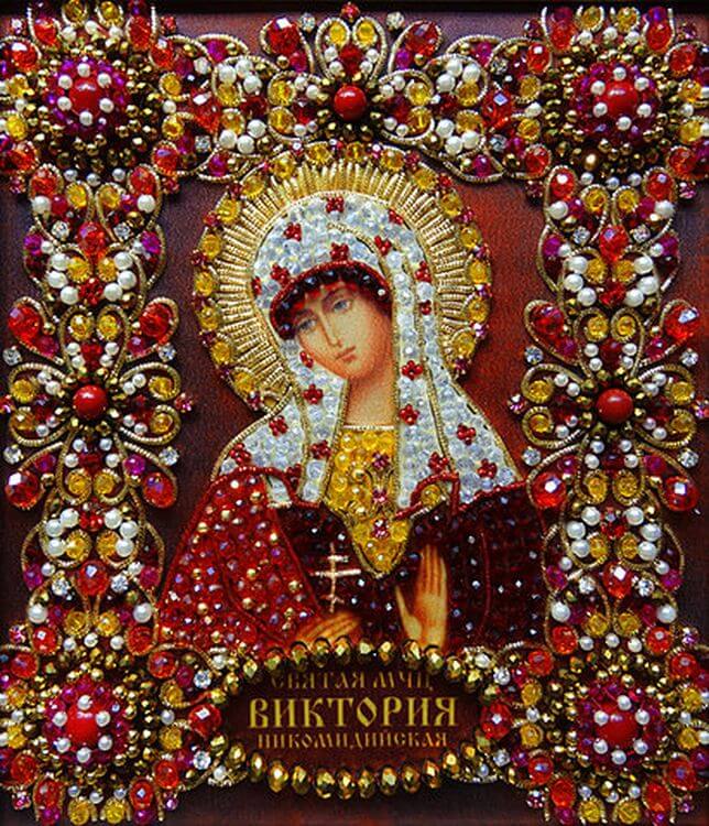 Набор вышивки хрустальными камнями «Святая Виктория» — картинка 12