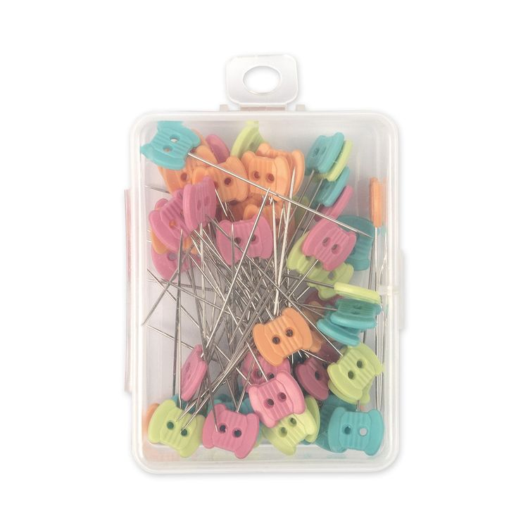 Булавки для квилтинга, сталь, 60 шт., 46 мм, Gamma — картинка 2