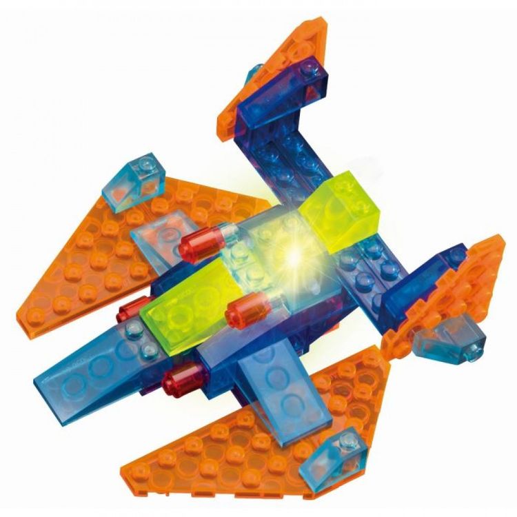 Светящийся конструктор CRYSTALAND «Космический самолет 4 в 1» — картинка 3