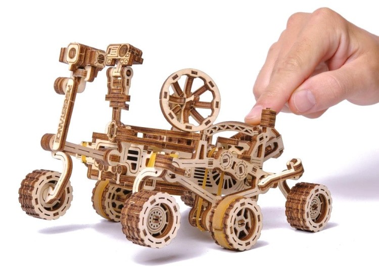 Механическая деревянная сборная модель Wood Trick «Робот Марсоход» — картинка 2