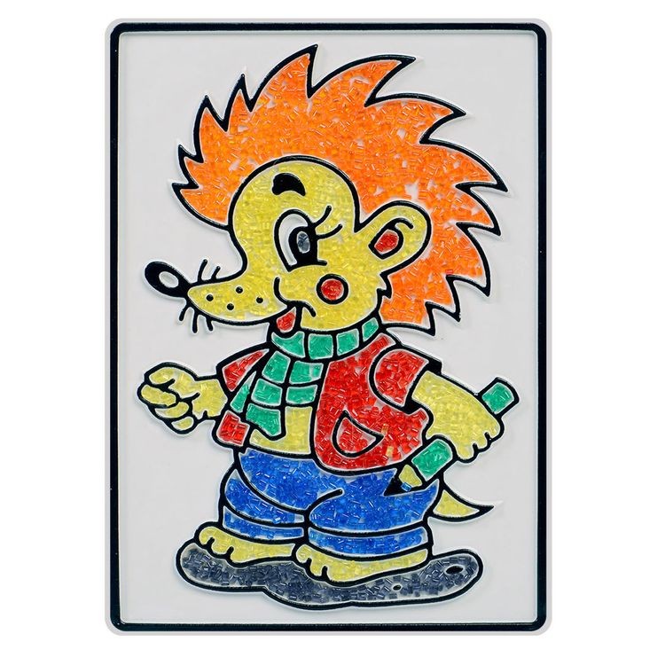 Набор для творчества «Насыпь на клей. Ёжик», тип 19 — картинка 2