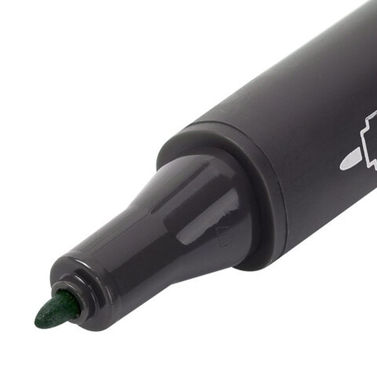 Маркер для скетчинга двусторонний 1 мм - 6 мм BRAUBERG ART CLASSIC, цвет: темный травяной — картинка 4