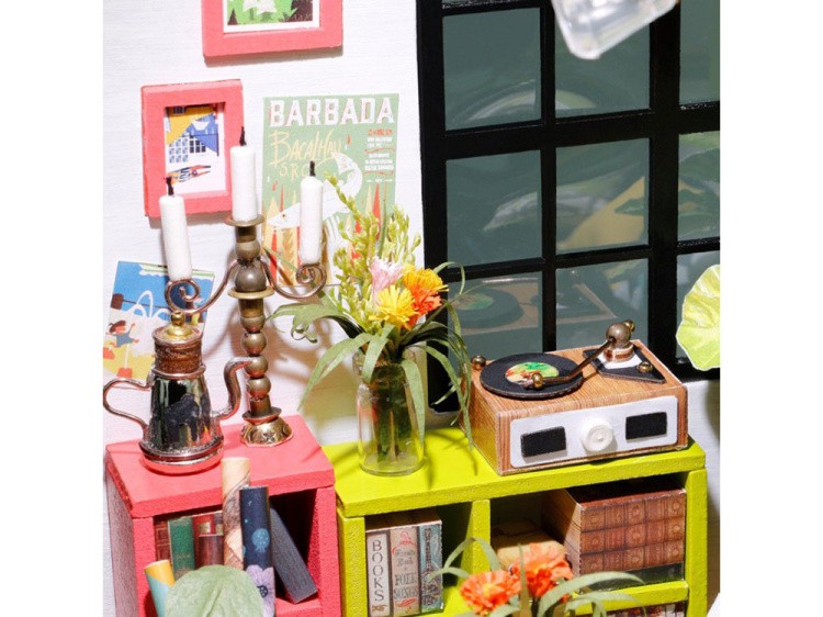 Набор для создания миниатюры (румбокс) «Гостиная музыканта» — картинка 7