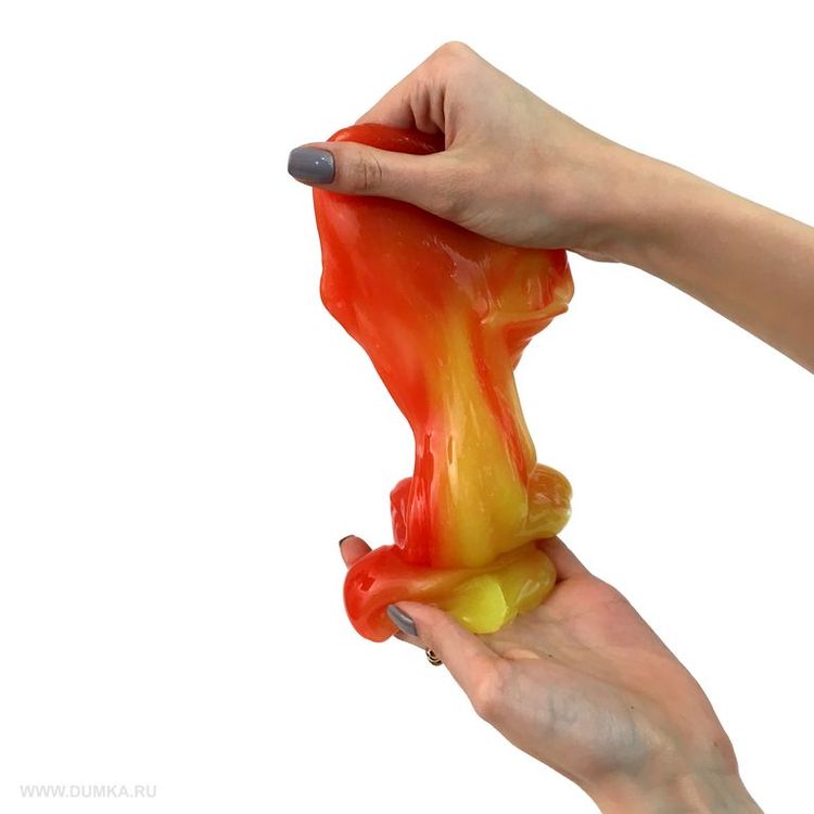 Лизун Slime «Mega Mix», желтый клубничный — картинка 3