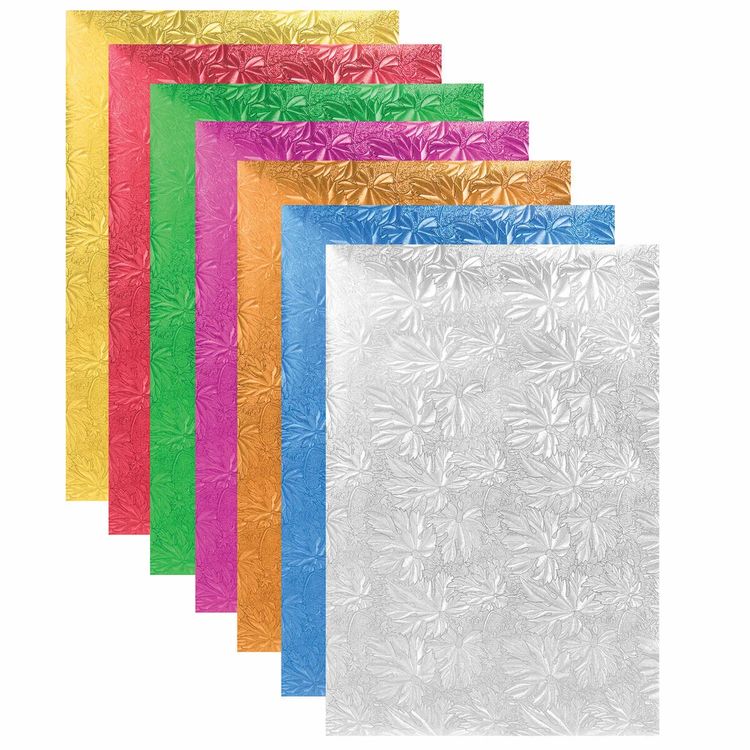 Цветная фольга А4 «Листья», фактурная, 7 листов 7 цветов, Остров сокровищ — картинка 2