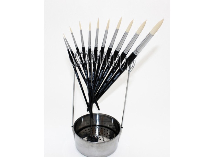 Кисть синтетическая «Зима» круглая №8 — картинка 3