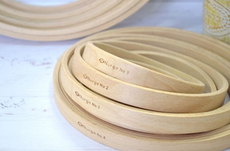 Пяльцы деревянные без винта, диаметр 25 см, h=16 — картинка 4