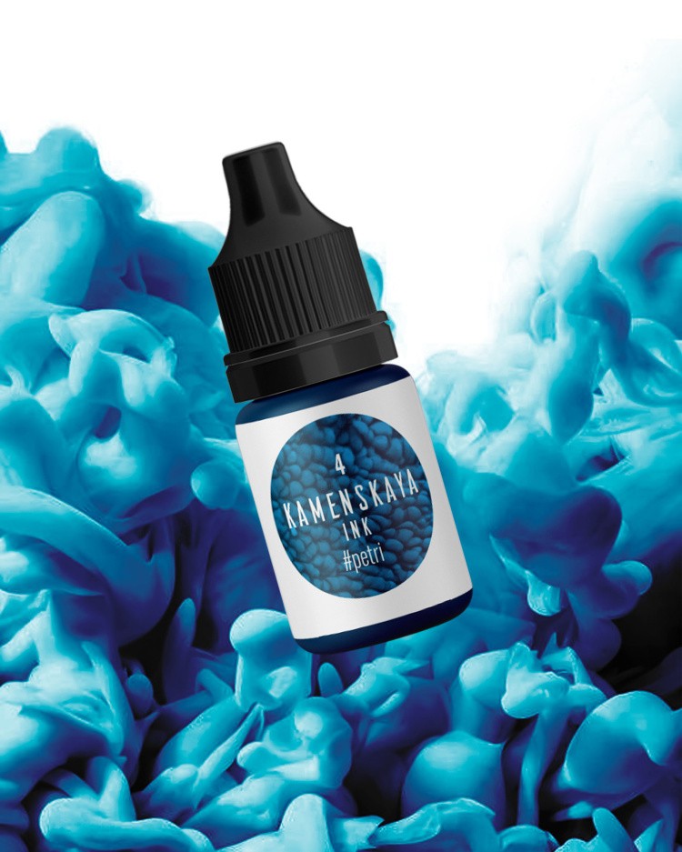 Краска для Петри Изумрудно-голубой 5 мл, Kamenskaya Ink — картинка 2