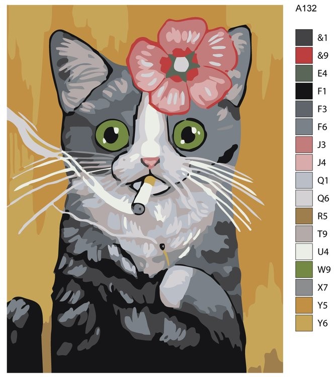 Картина по номерам «Красотка кабаре» — картинка 2