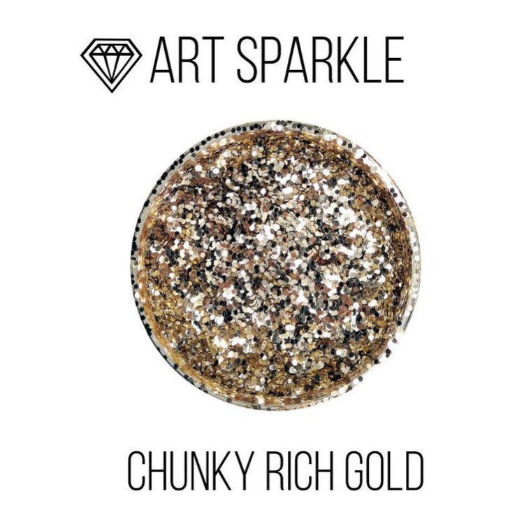 Глиттер крупный Chunky Rich Gold, 50 г, Craftsmen.store