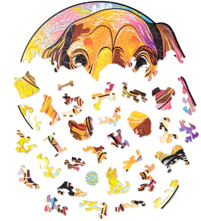 Деревянный пазл Wood Trick «Щенок Чарли (Такса)» — картинка 4