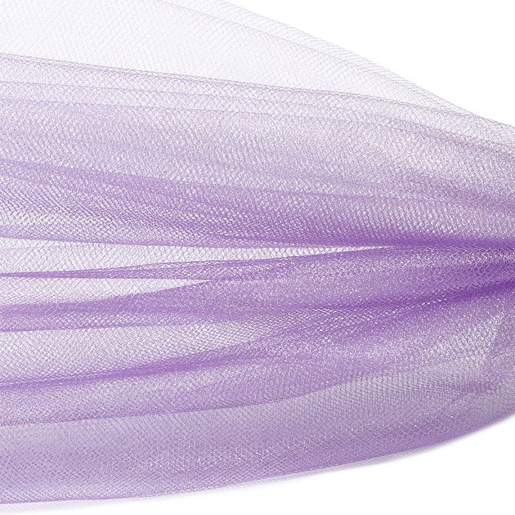 Фатин Kristal средней жесткости, блестящий, 5 м, ширина 300 см, 100% полиэстер, цвет: бледно-розовый — картинка 2