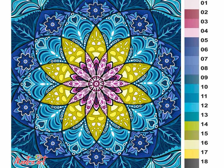 Картина по номерам «Мандала гармонии» — картинка 2