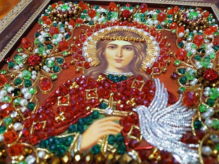 Набор вышивки хрустальными камнями «Святая Иулия» — картинка 9