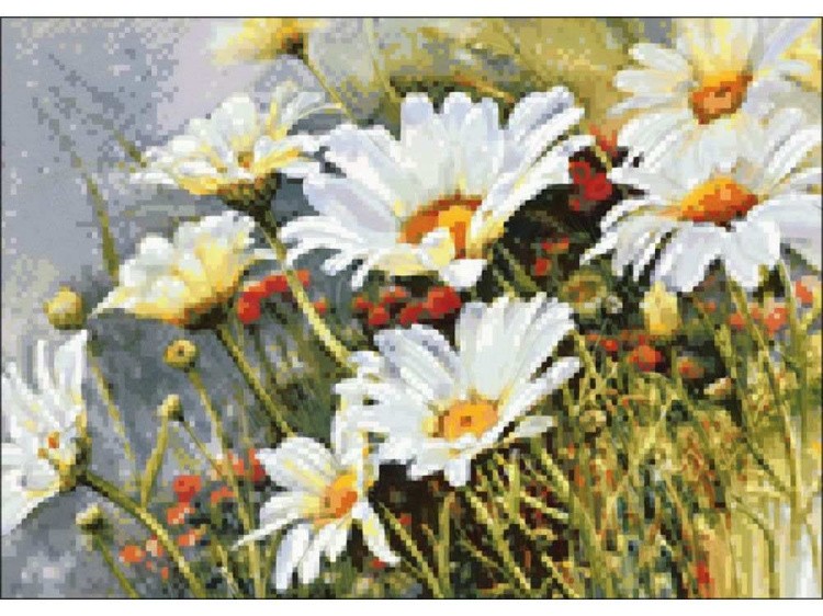 Алмазная вышивка «Ромашки» — картинка 2