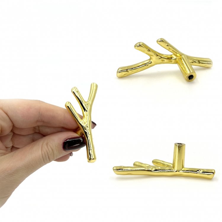 Ручка для подноса в форме веточки, 7 см, 2 шт. — картинка 2