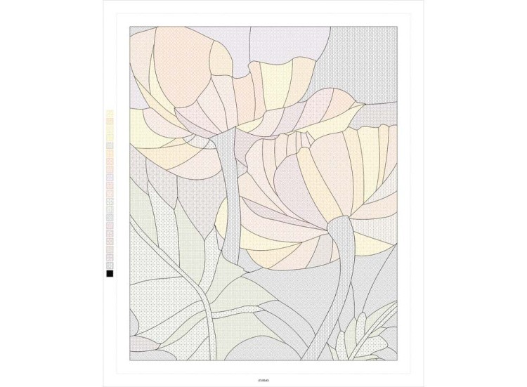 Картина по номерам «Оранжевые Цветы» — картинка 3