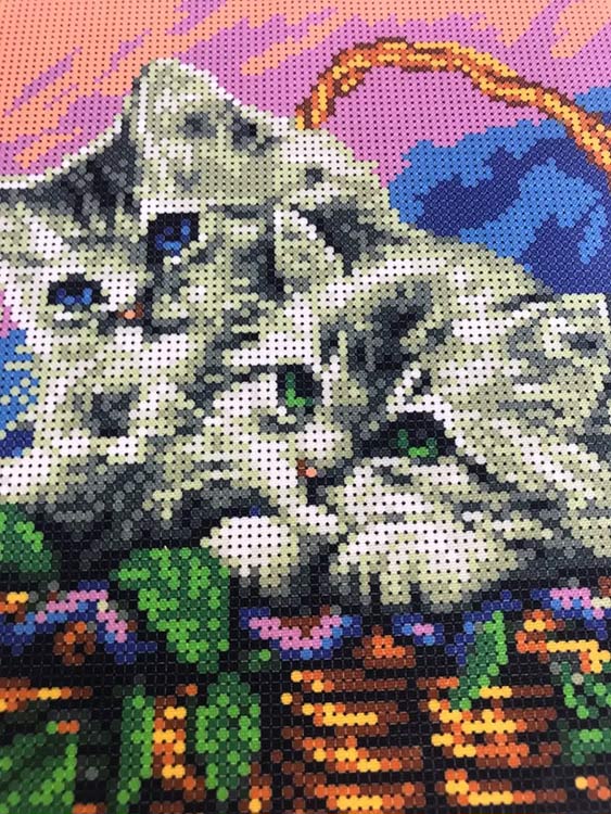 Набор для вышивания «Мамы и их зверята. Котята» — картинка 5